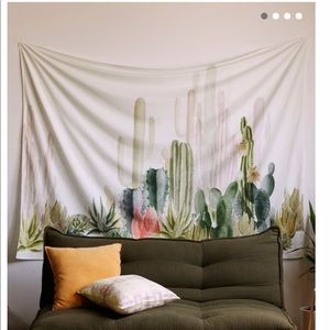 cactus tapestry NEW WITH TAGS